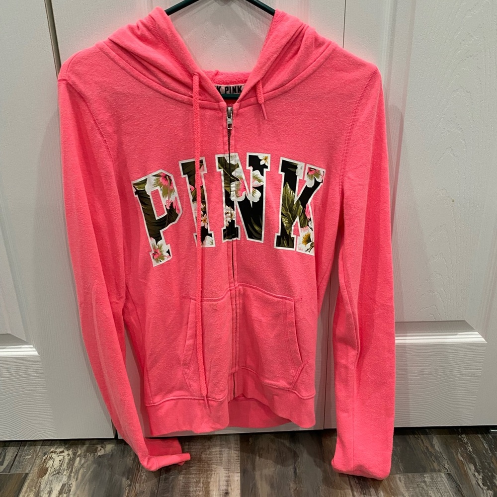 PINK zip up hoodie